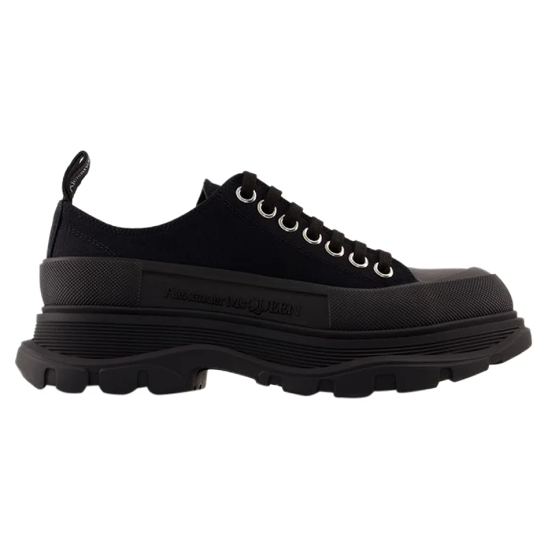 Tread Slick Sneakers - Alexander McQueen - Canvas - Black