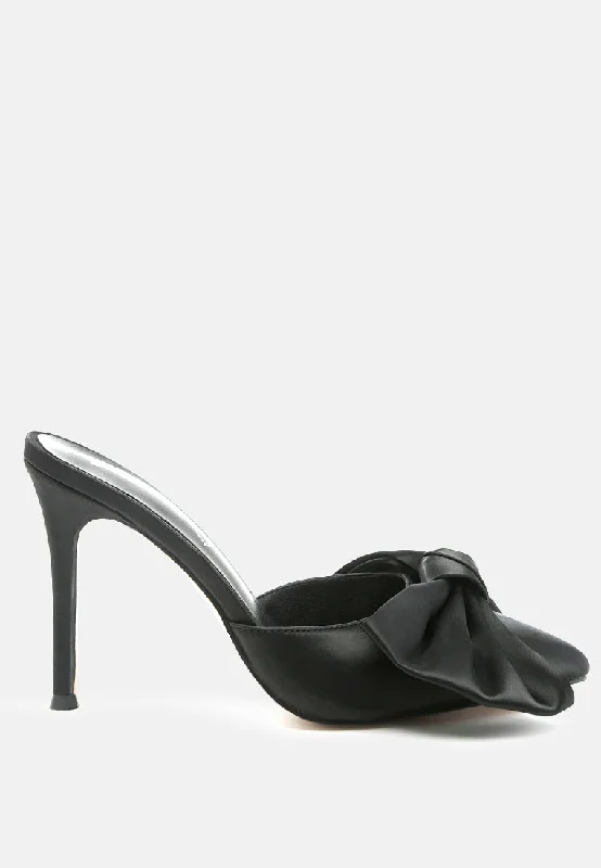 sidonie high heel bow tie mules