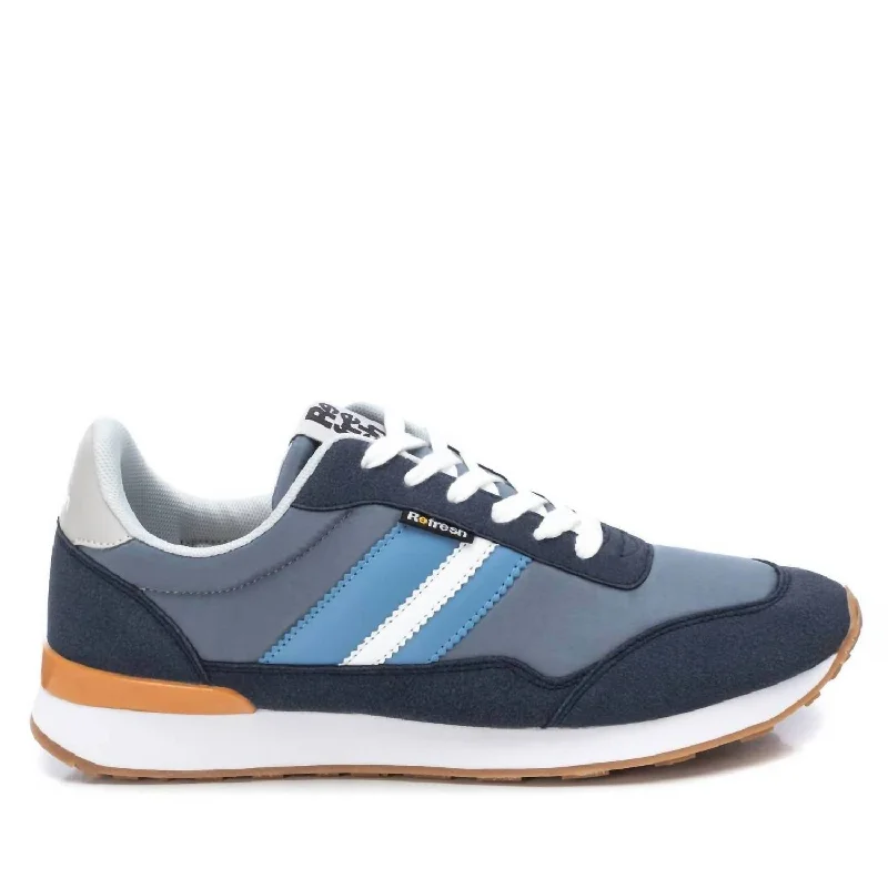 Men's Traditional Sneakers In Navy