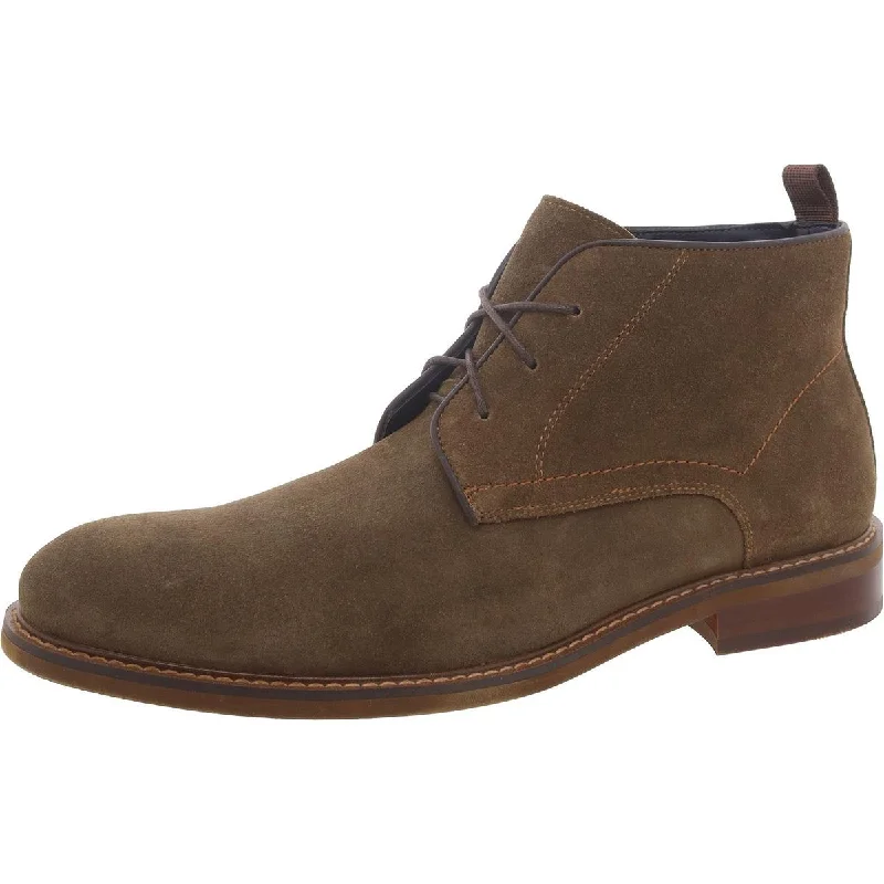 Steve Madden Mens Yvor Suede Ankle Chukka Boots