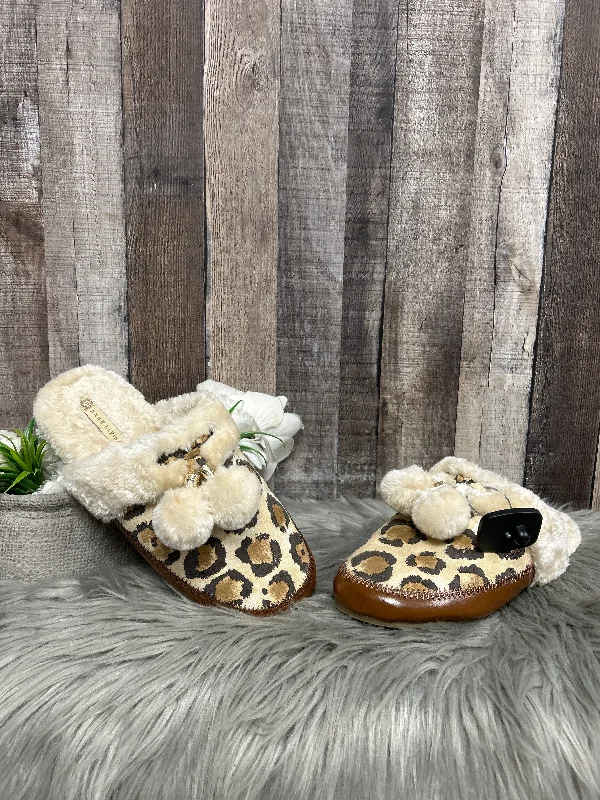 Slippers for lingering nap hush -Slippers By Anne Klein In Animal Print