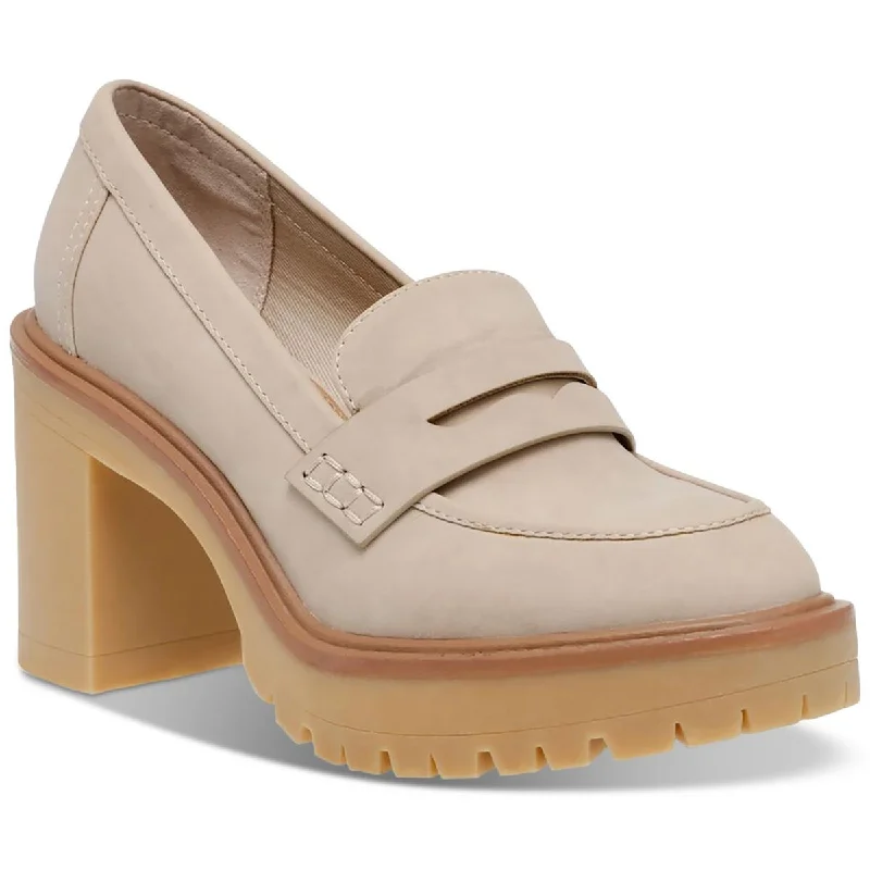 Affordable loafers for budget evening repose-Dolce Vita Womens JAY JAY Leather Loafer Heels