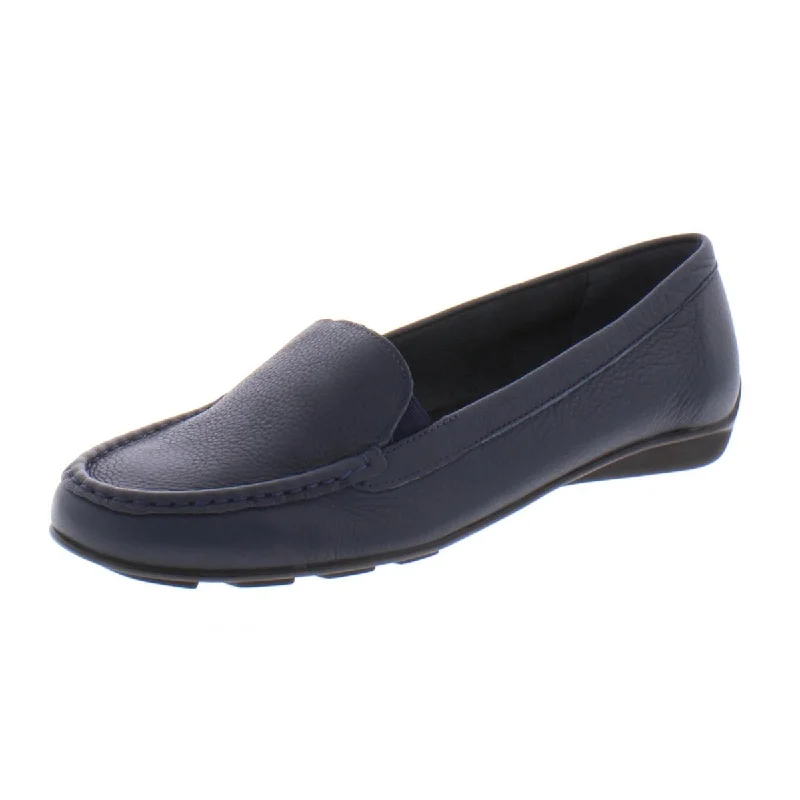 Flats for dusk beach lounging -Walking Cradles Womens Mick Leather Slip On Moccasins