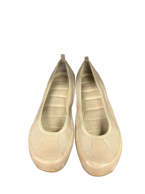 Flats with double-strap accents -Shoes Flats By Easy Spirit In Tan, Size: 8.5