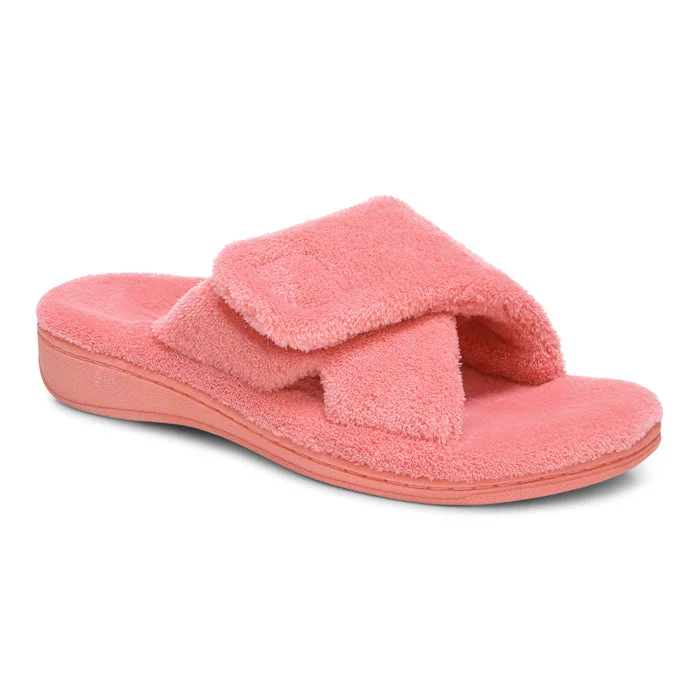 Slippers for home nap yoga -Womens Vionic Relax Slippers Sea Coral