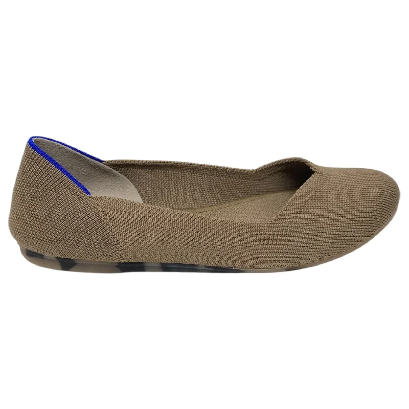 Flats for all-day sunny comfort -Shoes Flats By Rothys In Brown, Size: 6