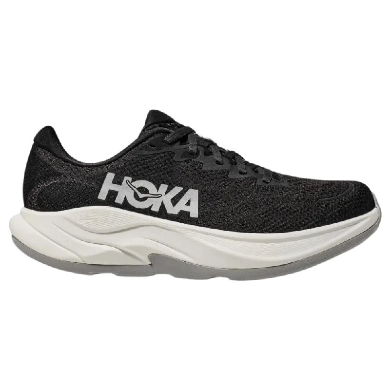 Running shoe with soft run grip -Hoka Rincon 4 Black/White Running Shoe (Women's)