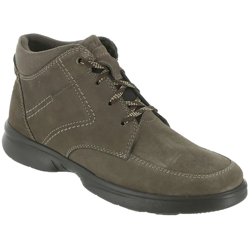 Clarks Mens Bradley Mid Leather Ankle Combat & Lace-up Boots