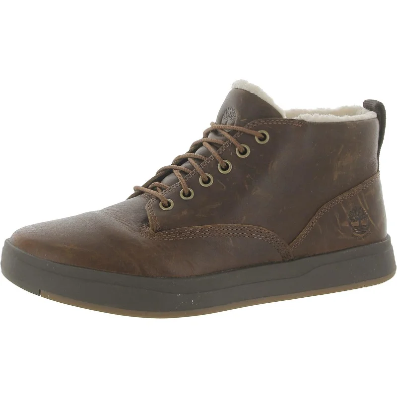 Timberland Mens Davis Square Leather Ankle Chukka Boots