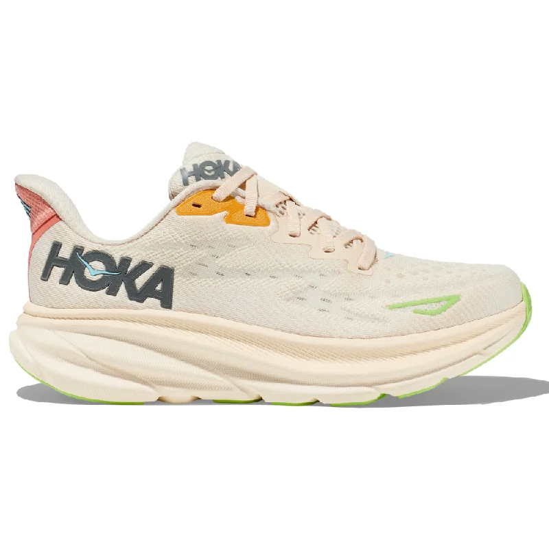 Running shoe for quiet park runs -Hoka Clifton 9 Vanilla/Astral Running Shoe (Women's)