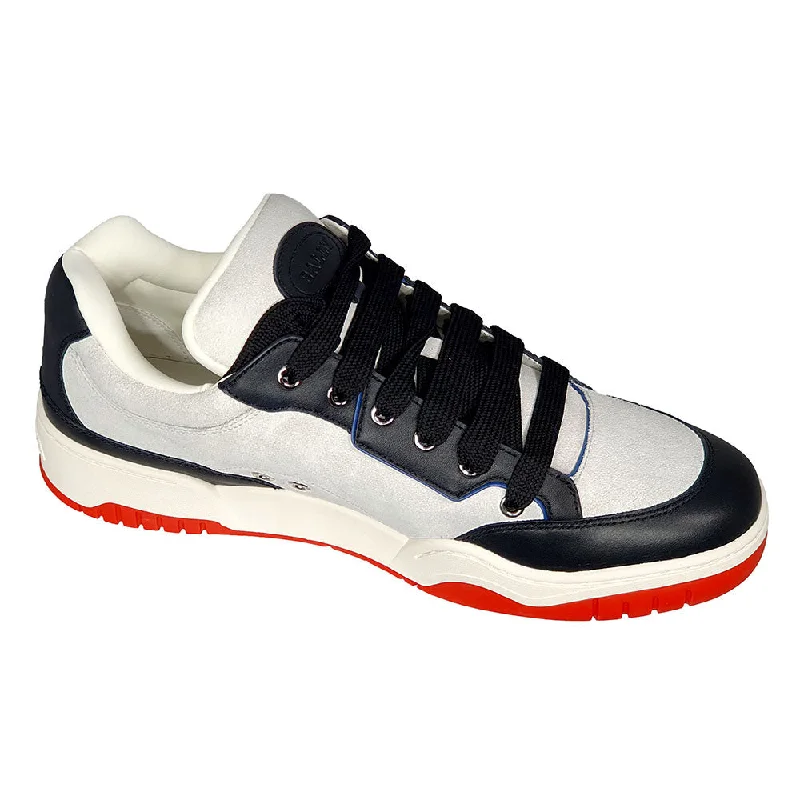 Bally Kiro 6303812 Men's Black & White Calf Leather Sneakers