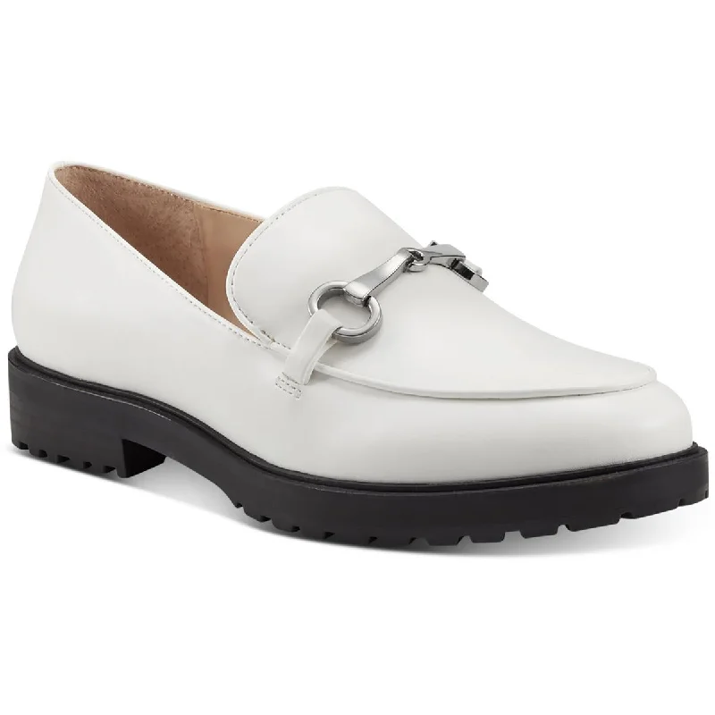 Trendy loafers for modern night charm-INC Womens Taylyn Faux Leather Lugged Sole Loafers