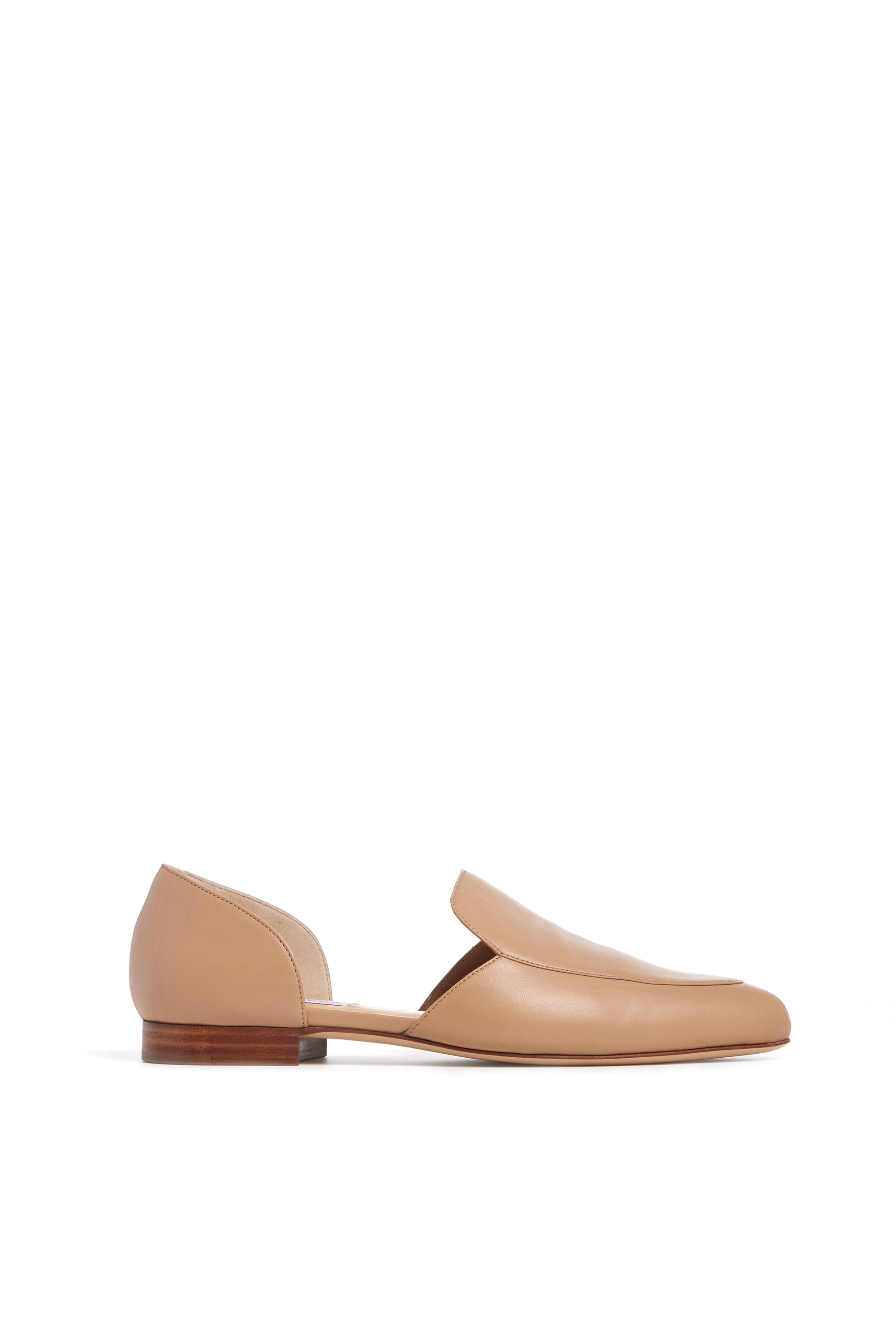 Flats with lasting sole durability -Jax Flat Shoe in Dark Camel Leather