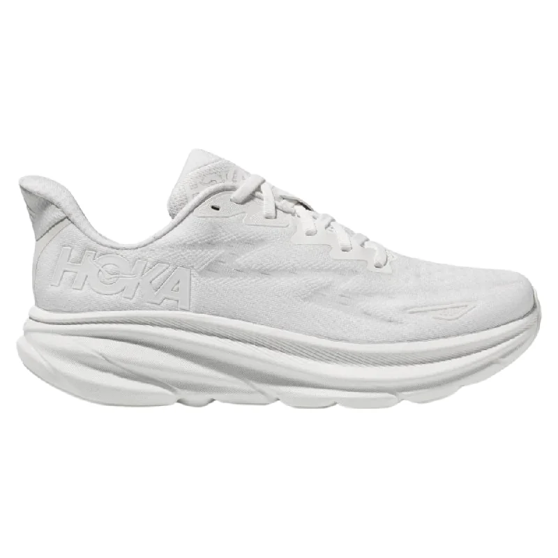 Running shoe with cozy run beds -Hoka Clifton 9 White/White Running Shoe (Women's)