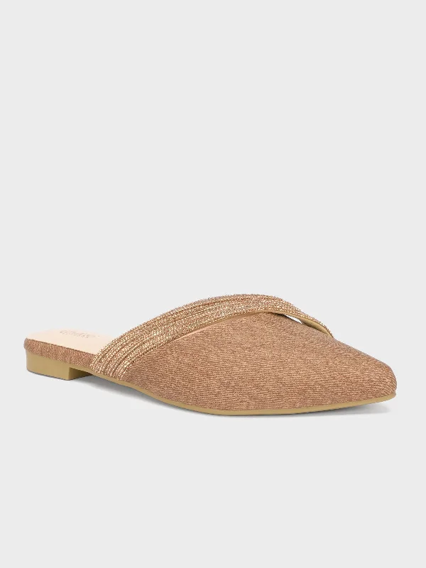 Slippers for dawdling nap days -Women "MACARIA" Pointed Slide-in Slippers