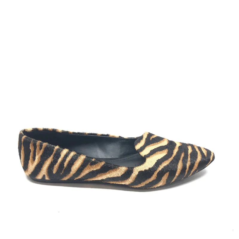 Flats for short women’s chic style -Shoes Flats By Gibson And Latimer In Animal Print, Size: 7