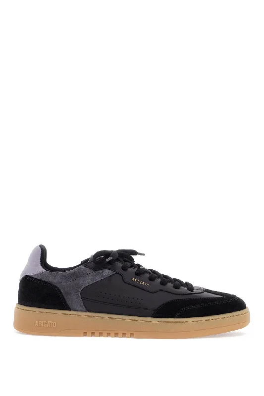 Axel Arigato Black Low Sneakers In Eco-Friendly Leather And Suede With Beige Sole