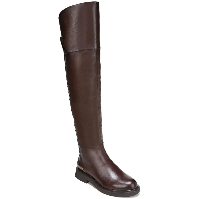 Franco Sarto Womens Battina  Leather Wide Calf Knee-High Boots