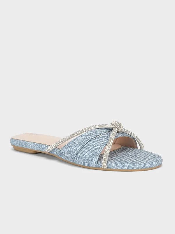 Slippers with light nap packs -Women's "CUIROS" Casual Fancy Slippers