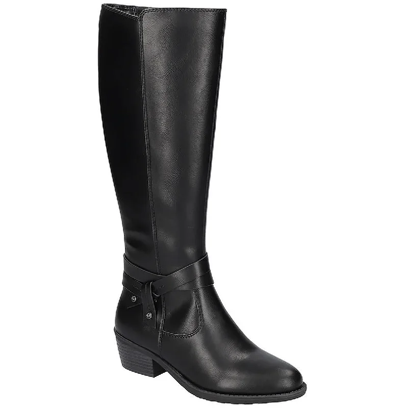 Easy Street Womens Anissa Faux Leather Tall Knee-High Boots