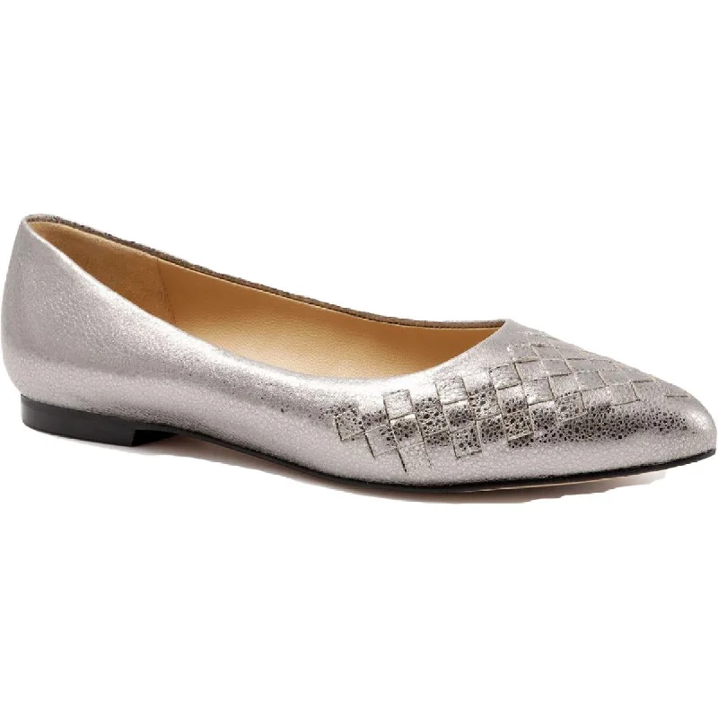 Flats for lavish summer parties -Trotters Womens Estee Woven Casual Ballet Flats