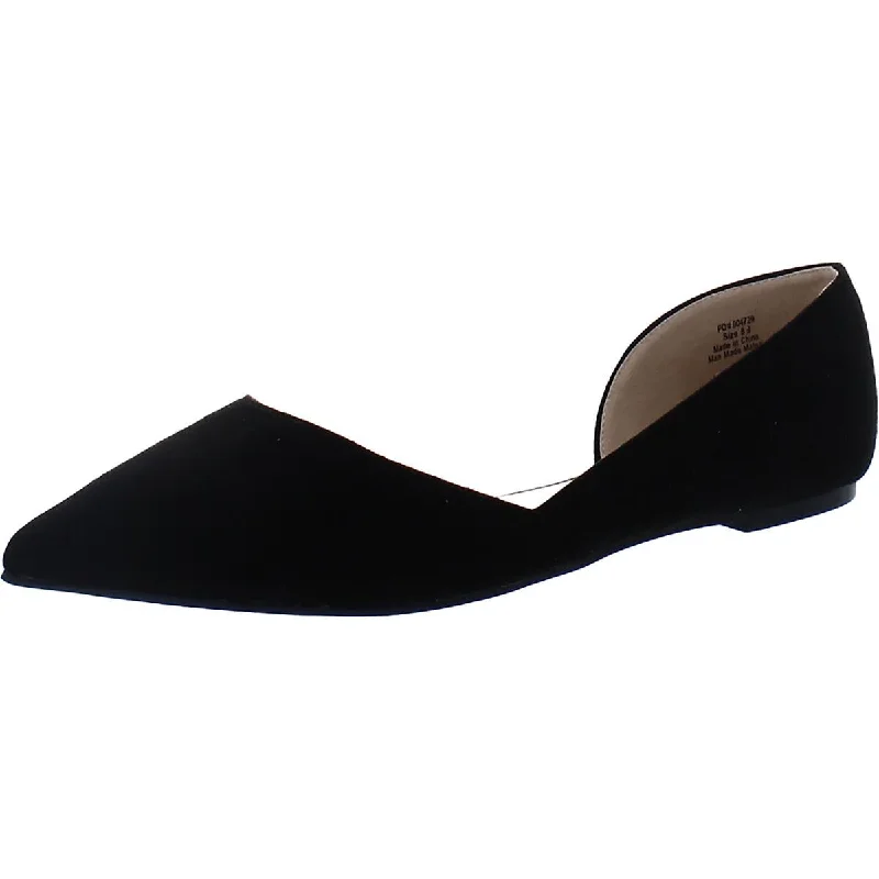 Affordable loafers for budget evening tranquility-Journee Collection Womens Faux Suede D'Orsay Loafers