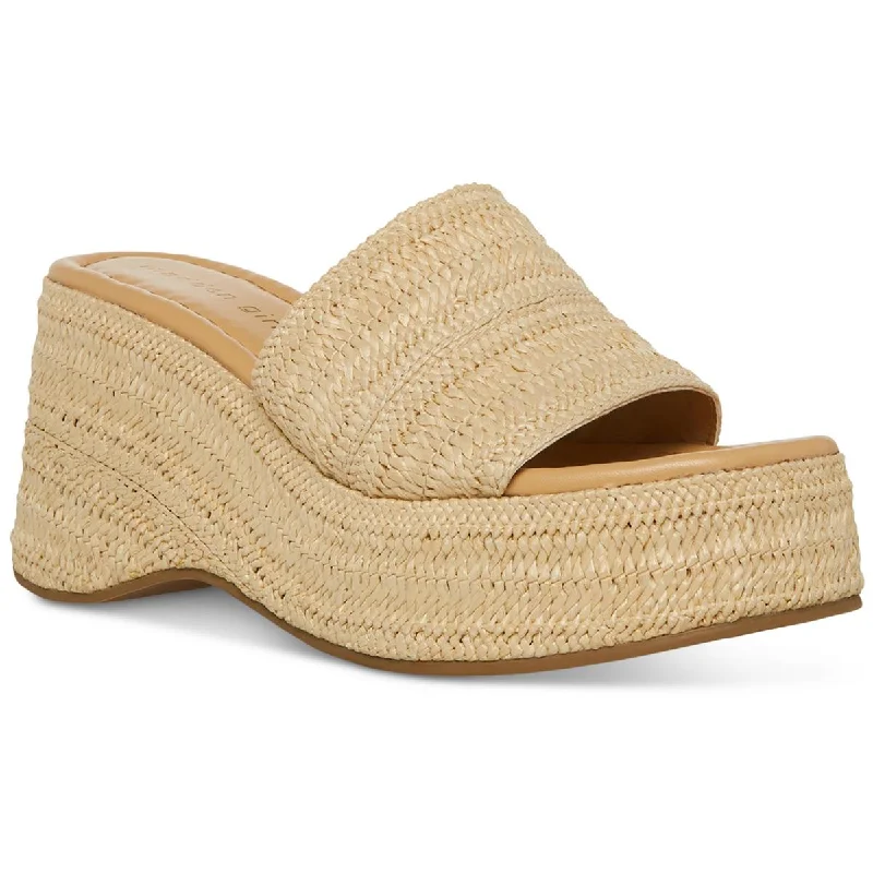 Sandals for slippery surfaces -Madden Girl Womens Zahara Peep-Toe Espadrille Slide Sandals