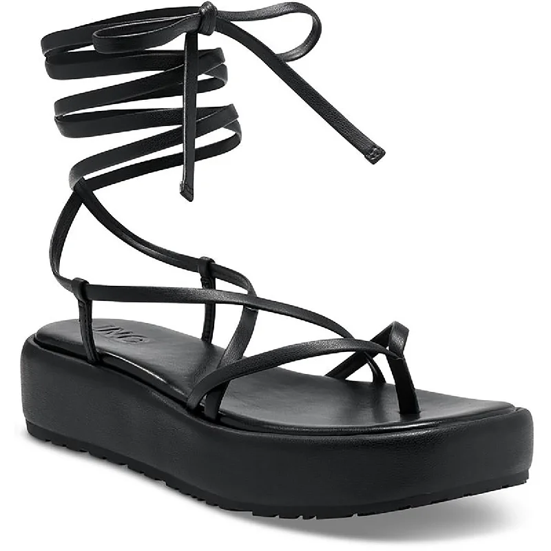 Sandals with neon accents -INC Womens Rexile Strappy Flatform Sandals