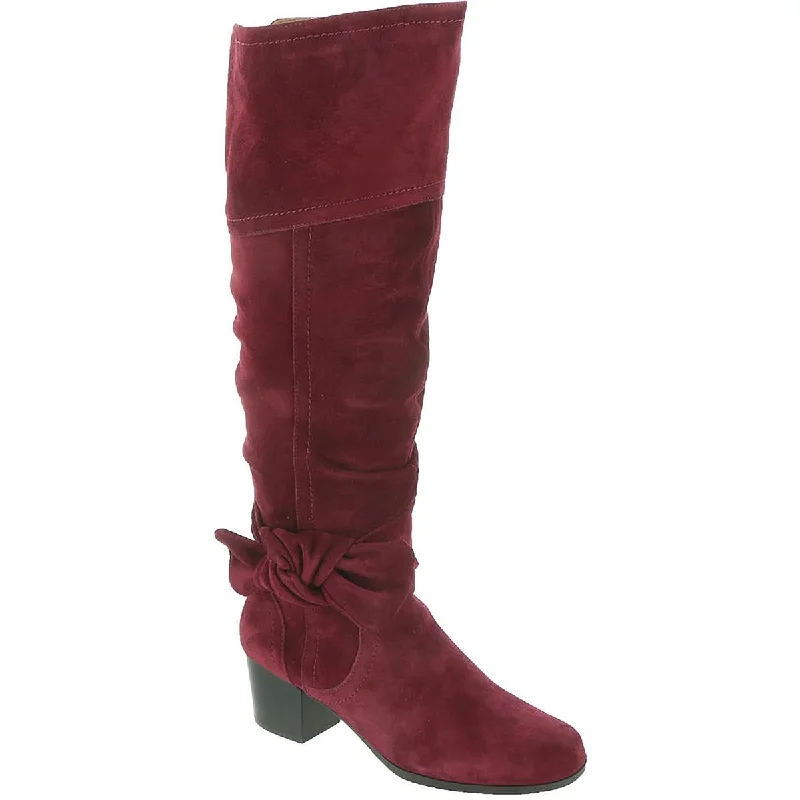 Array Womens Sassy Suede Round Toe Knee-High Boots