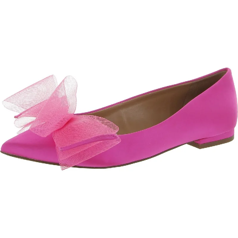 Best loafers for summer dusk calm-Jessica Simpson Womens Elspeth Satin Bow Loafers