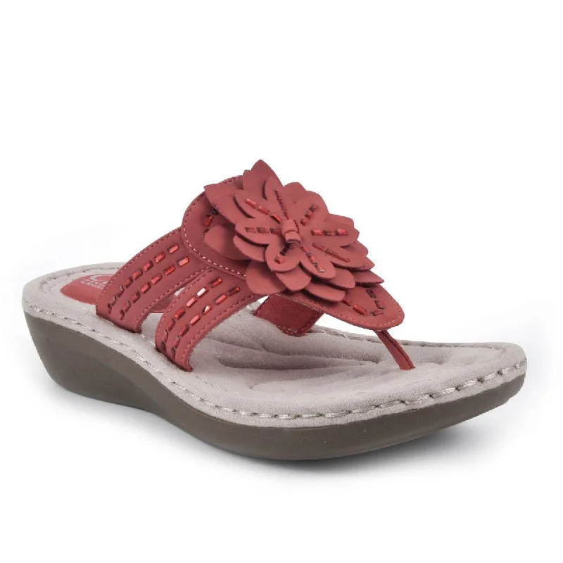 Sandals with water-resistant straps -Cliffs by White Mountain Womens Cupcake II Embellished Thong Sandals