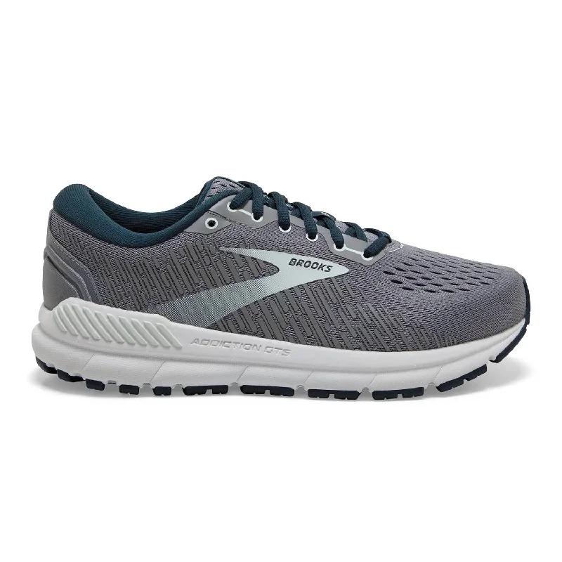 Mocha running shoe for warm tones -Women's Addiction Gts 15 Running Shoes In Grey/navy/aqua