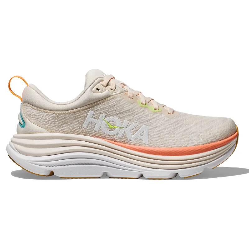 Running shoe for foot fatigue rest -Hoka Gaviota 5 Vanilla/Eggnog Running Shoe (Women's)