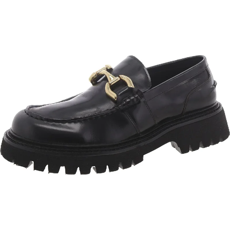 Comfortable loafers for warm evening repose-Steve Madden Mens Zylo Leather Bit Loafers