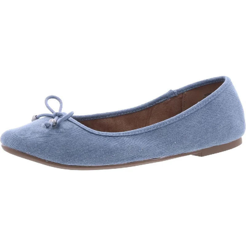 Flats for women with petite toes -Style & Co. Womens Bow Slip On Ballet Flats