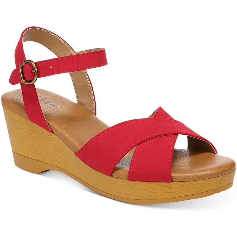 Sandals for active youth -Style & Co. Womens Chloe Comfort Insole Ankle Wedge Sandals