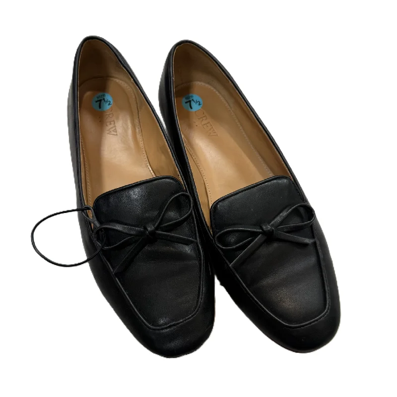 Flats with ornate heel designs -Shoes Flats By J. Crew In Black, Size: 7.5