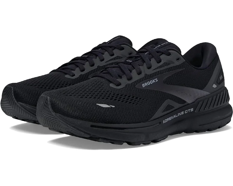 Running shoe with cozy run repose -Men's Adrenaline Gts 23 Running Shoes ( 2E Width ) In Black/black/ebony