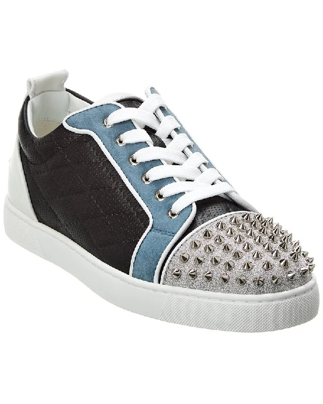 Christian Louboutin Louis Junior Spikes Orlato Leather Sneaker