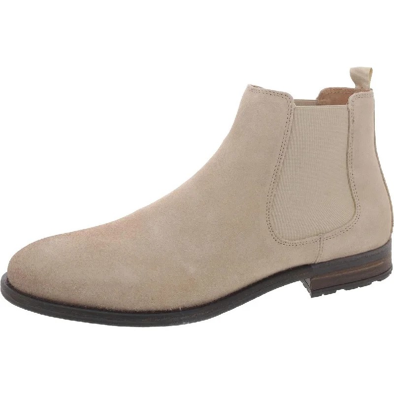 Steve Madden Mens Suede Pull On Chelsea Boots