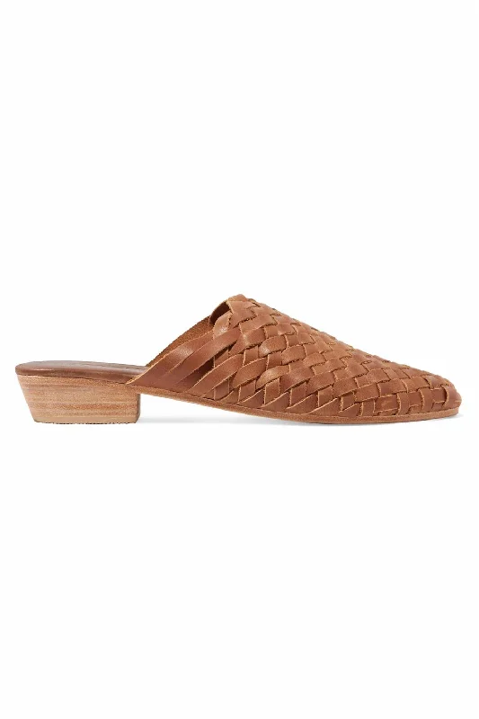 Slippers with night nap calm -Women's Paris Woven Mules In Tan