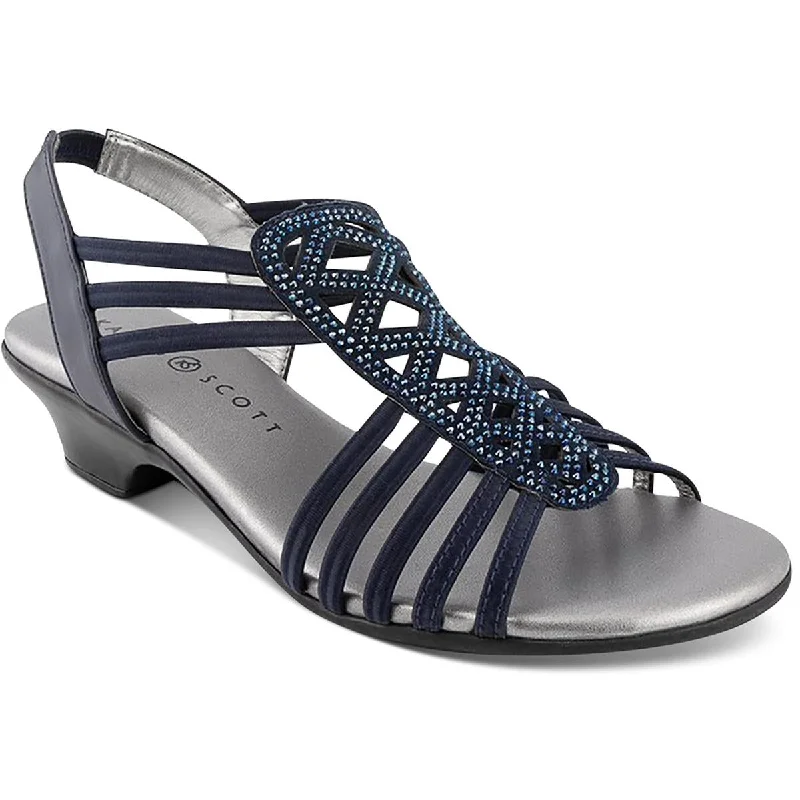 Sandals with great traction -Karen Scott Womens Ellya Embellished Dressy Slingback Sandals