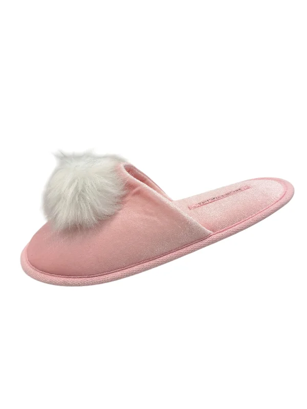 Slippers with worn nap treads -Slippers By Victorias Secret In Pink