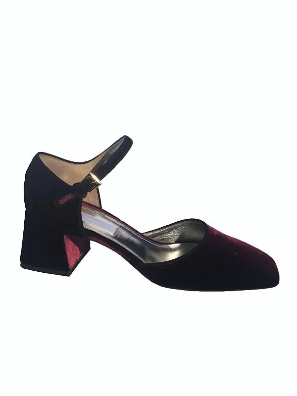 Women's Boulevardier Maryjane Shoes In Burgundy