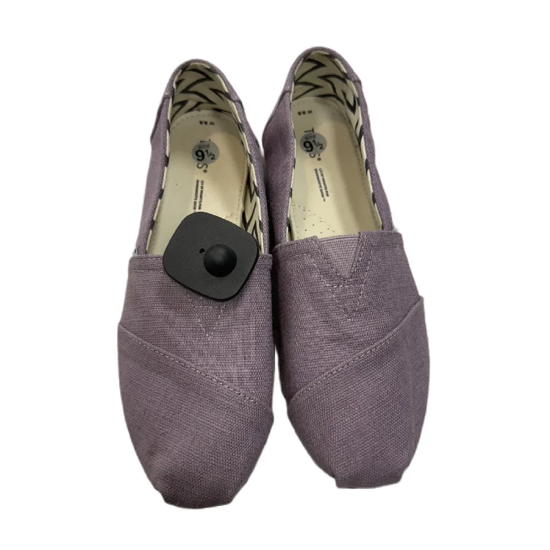 Flats with solid heel padding -Shoes Flats By Toms In Purple, Size: 9.5