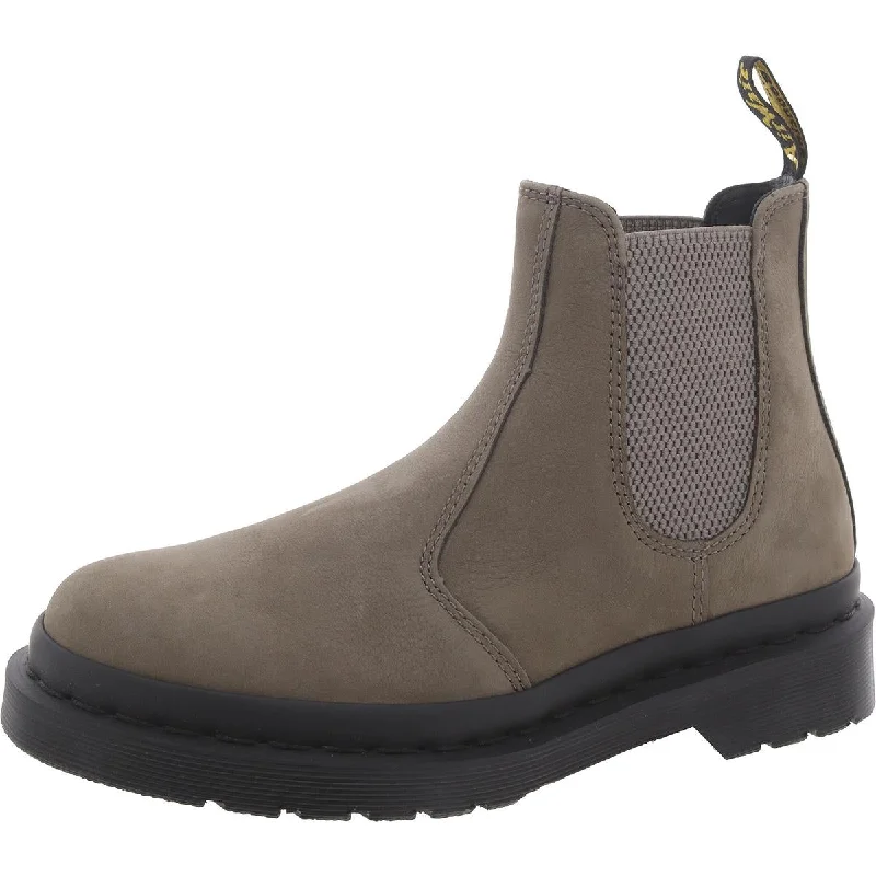 Dr. Martens Mens Milled Nubuck WP Boots Pull On Chelsea Boots