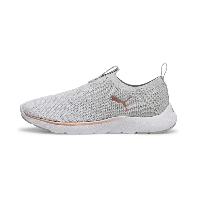 Running shoe with neat run treads -PUMA Women's Softride Remi Slip-On Knit Running Shoe