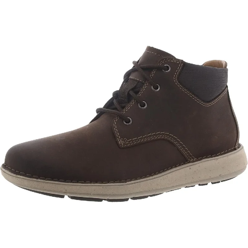 Clarks Mens Un Larvik Top Leather Ankle Chukka Boots