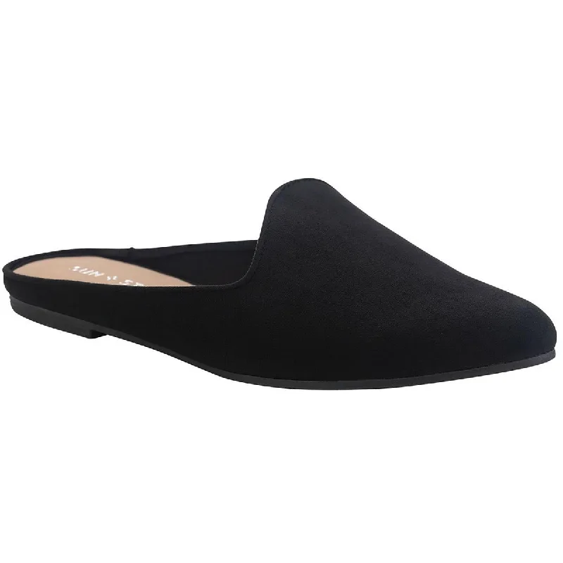 Flats for serene sandy paths -Sun + Stone Womens Ninna Pointed Toe Mules