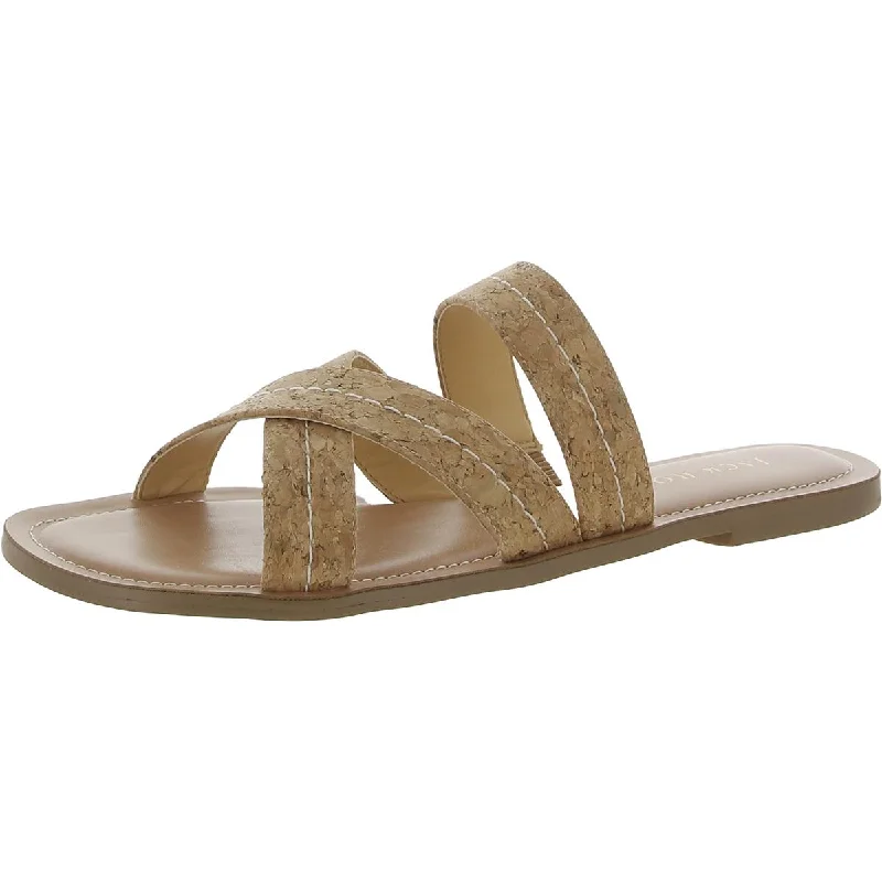 Sandals with grippy soles -Jack Rogers Womens Sara Stitch Criss-Cross Front Slip-On Slide Sandals